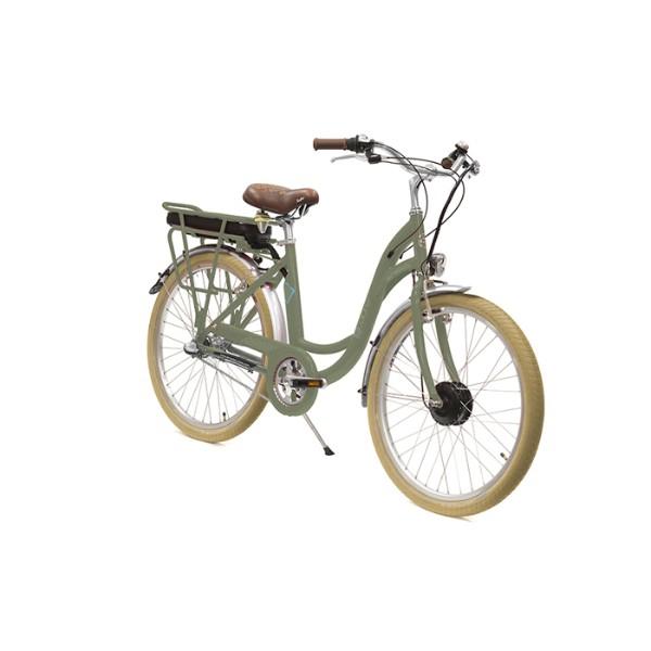 Vélo de ville à assistance électrique 26'' H46, Vert de Gris, 3V Nexus, 36V, Alu