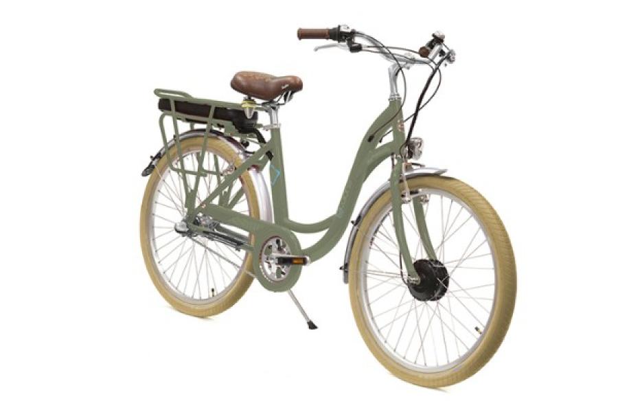 Vélo de ville à assistance électrique 26'' H46, Vert de Gris, 3V Nexus, 36V, Alu